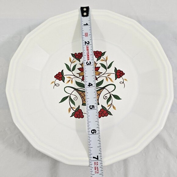 Homer Laughlin USA Bayberry Floral Basket 7" Salad Luncheon Plates - Set of 5 - Picture 14 of 16